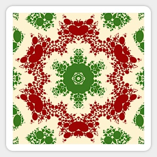 Christmas Dot Mandala Sticker